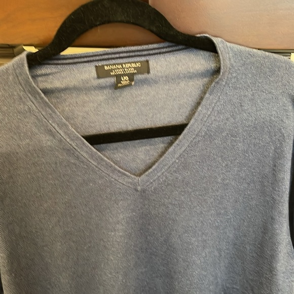 Banana Republic Men’s Luxury Brand Sweater Size Large Colour Light Blue - Picture 3 of 4